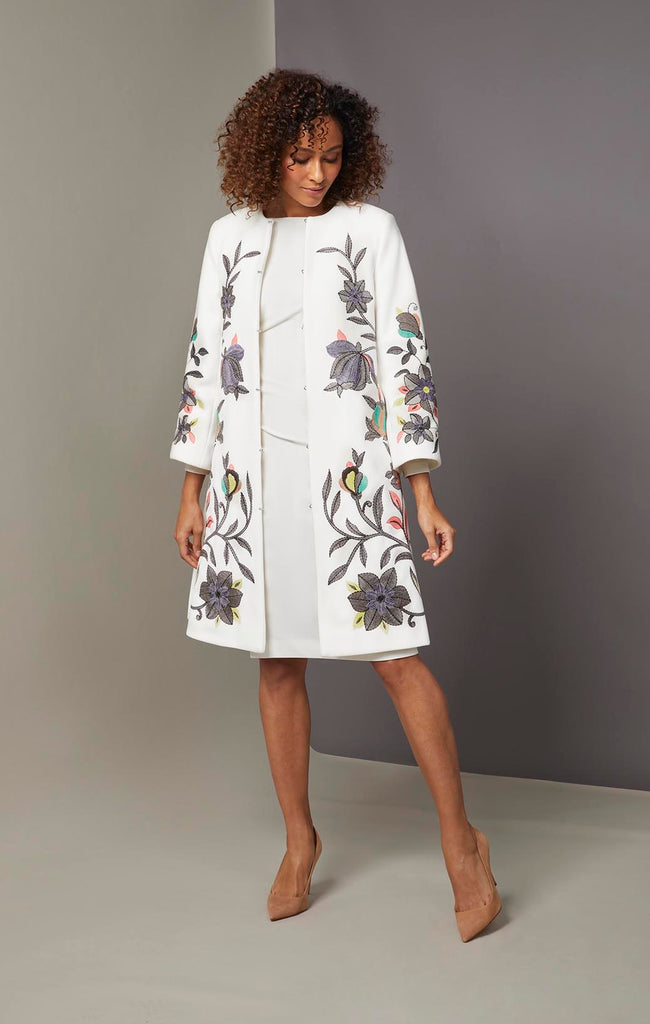 Floral 2025 embroidered coat