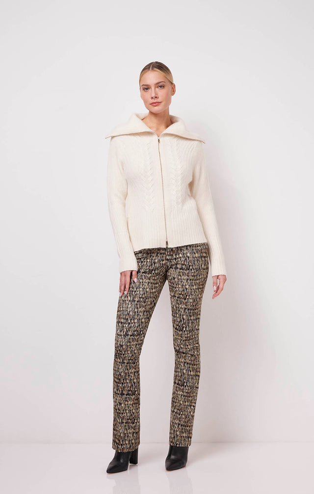 Epitome - Alpaca-Enriched Cable Cardigan - On Model Image