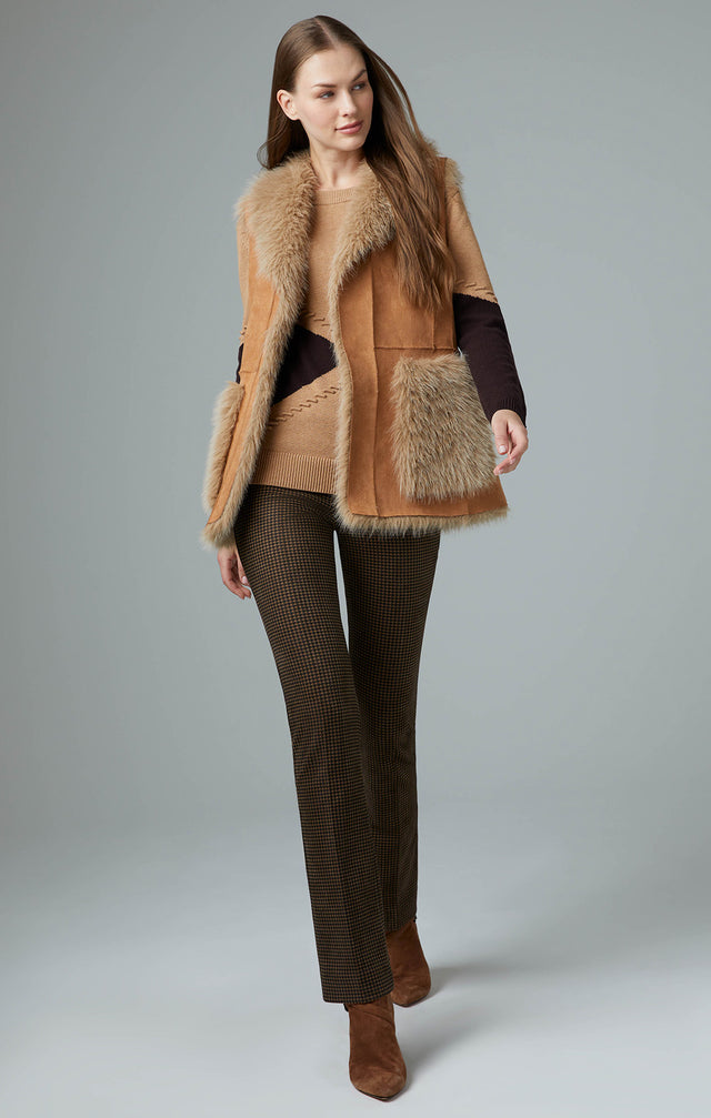 Balladeer - Faux-Suede Vest Reverses To Faux-Fur - Lookbook Image