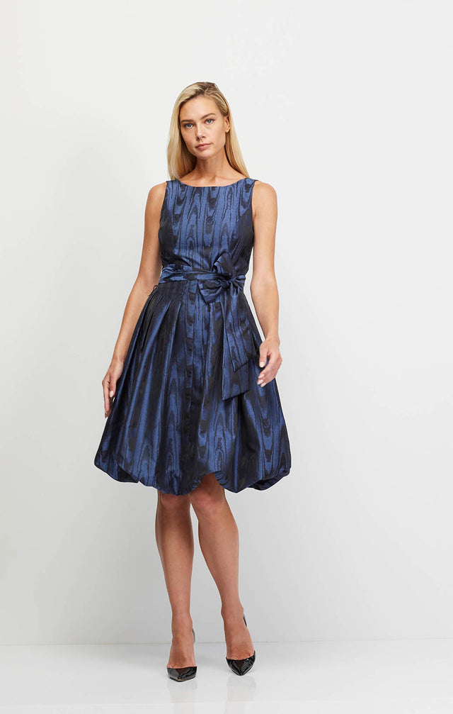 Pannier - Moiré Jacquard Bubble Dress - On Model Image