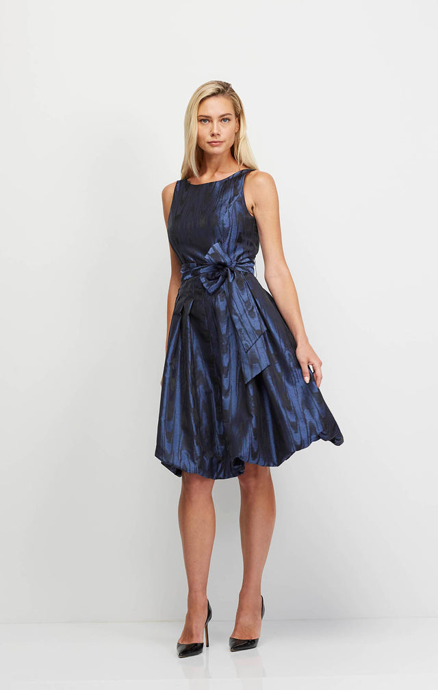 Pannier - Moiré Jacquard Bubble Dress - On Model Image