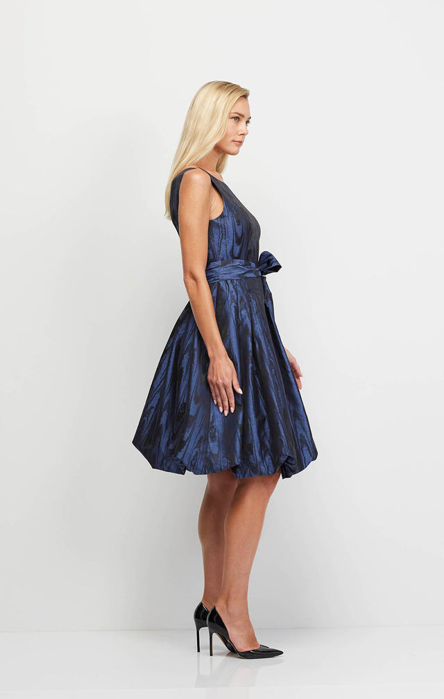 Pannier - Moiré Jacquard Bubble Dress - On Model Image