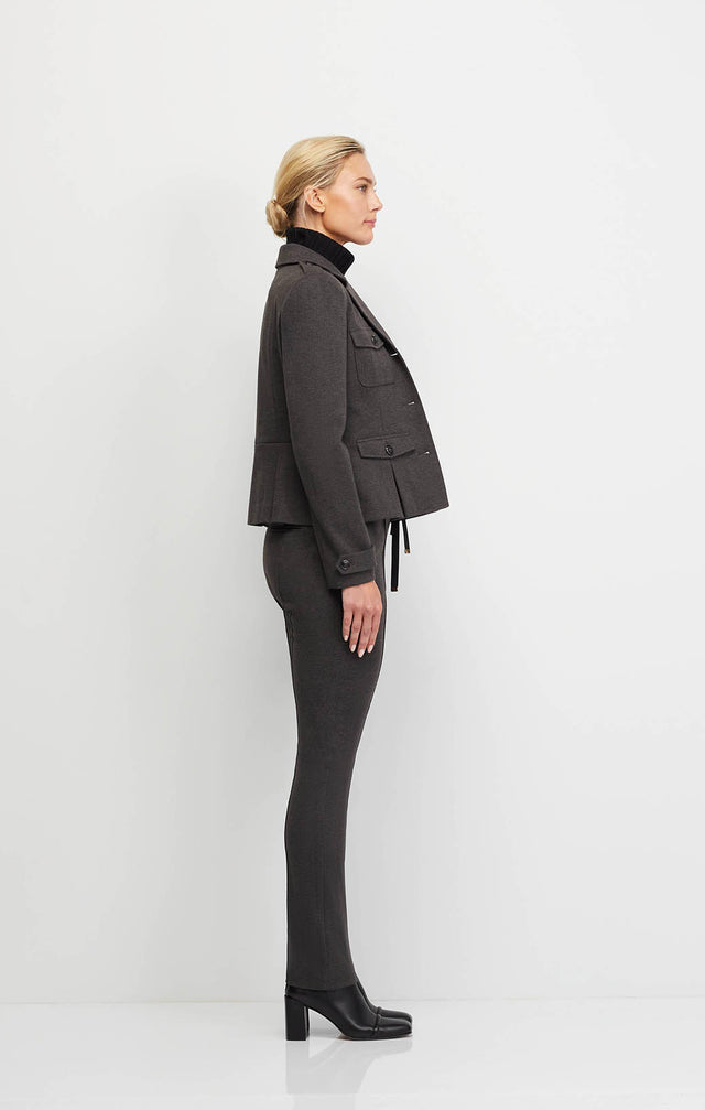 Altitude - Alpine Blazer In Stretch Herringbone Ponte Knit - Ecomm Image