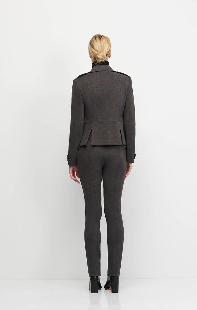 Altitude - Alpine Blazer In Stretch Herringbone Ponte Knit - Ecomm Image