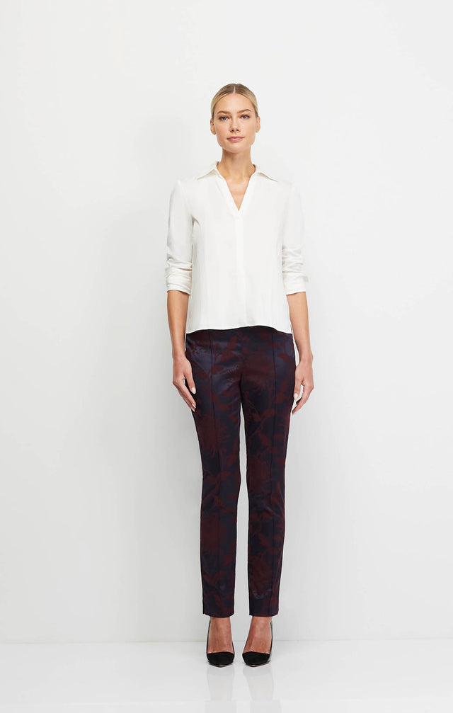 Powder - White Shirt In Sateen & Jersey - Ecomm Image