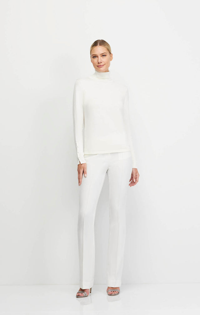 Aloft-Ivr - Ultrasoft Cotton & Modal Turtleneck - Ecomm Image