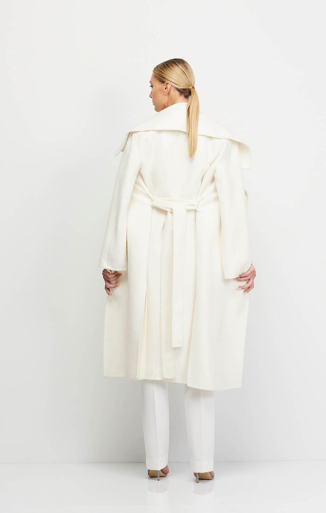 Grand Jete - Open-Front, Double-Faced Wool Coat - Ecomm Image