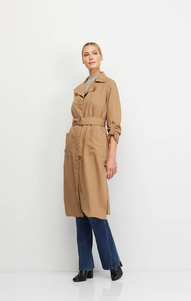 Devoted - Silky Lyocell Trench Coat - Ecomm Image