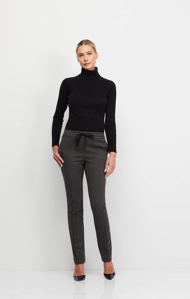 Altitude - Alpine Pants In Stretch Herringbone Ponte Knit - On Model Image