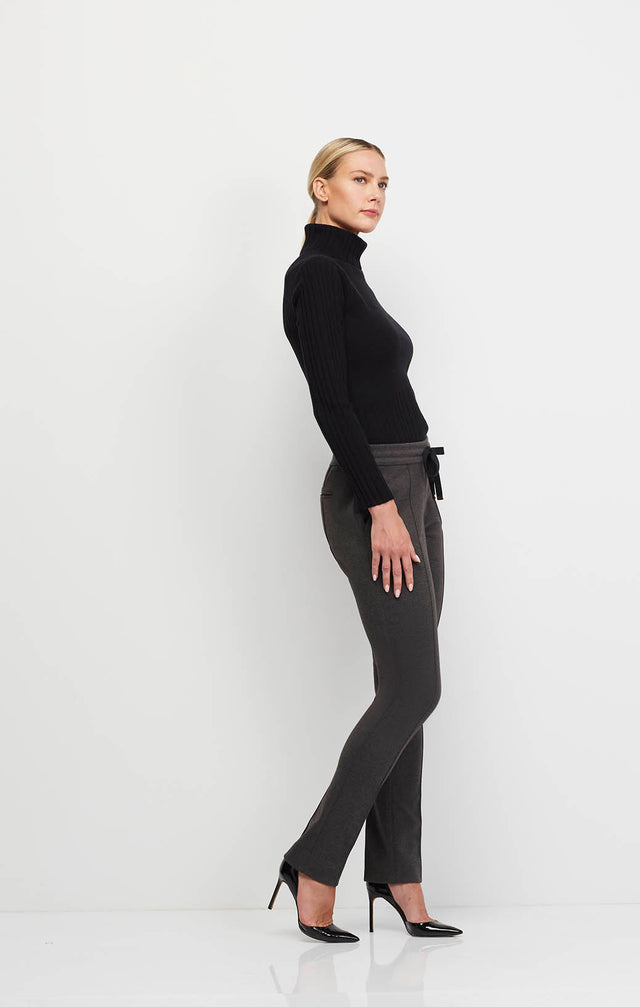 Altitude - Alpine Pants In Stretch Herringbone Ponte Knit - On Model Image