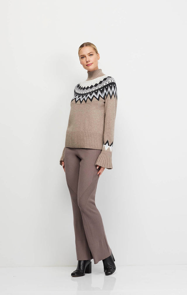 Snowmass - Merino & Cashmere-Softened Pullover Sweater - On Model Image