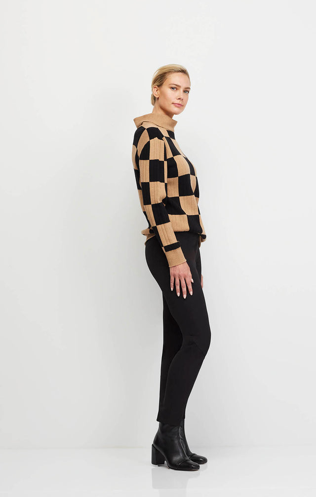 Best Play -  Cashmere-Softened Check Sweater - Ecomm Image