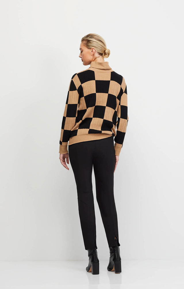 Best Play -  Cashmere-Softened Check Sweater - Ecomm Image