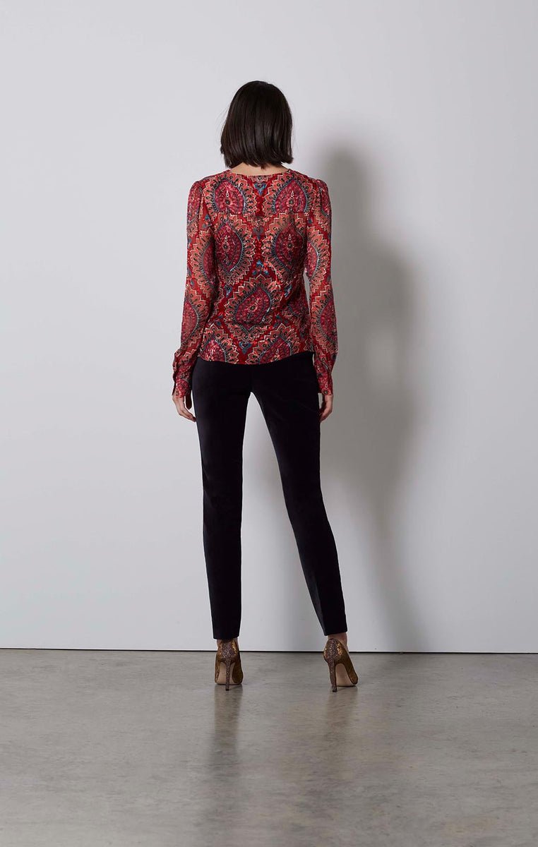 Buy Marvelous Silk-Rich Print Blouse online - Etcetera