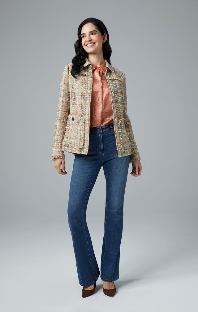 Lookbook image of a model wearing Hosting jacket.