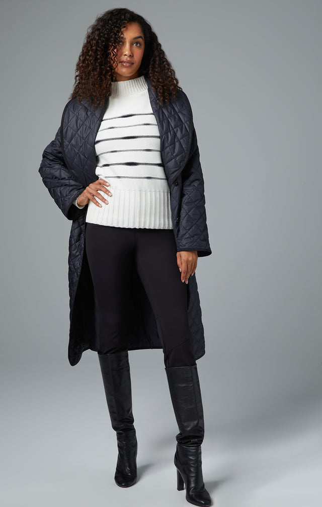 Lookbook image of a model wearing the Ski Run sweater.