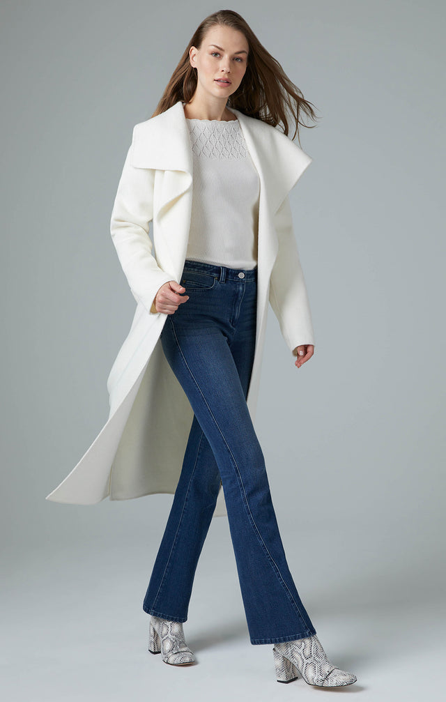 Grand Jete - Open-Front, Double-Faced Wool Coat - Lookbook Image