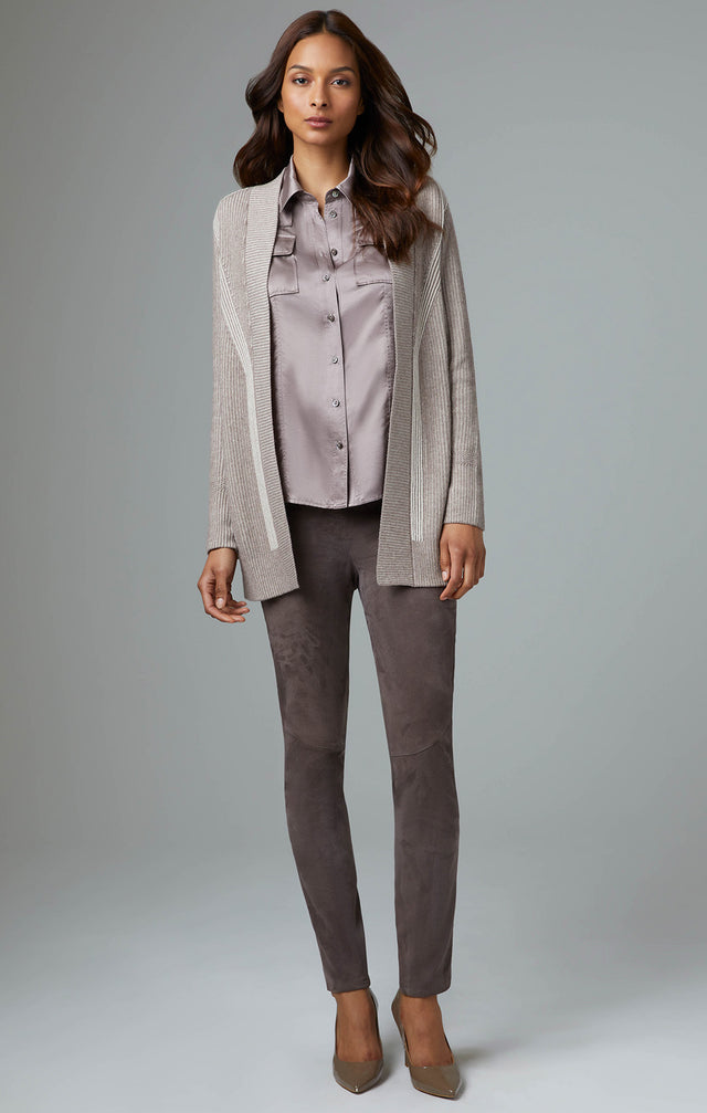 Panorama I - Cashmere-Softened Cardigan Sweater - Lookbook Image