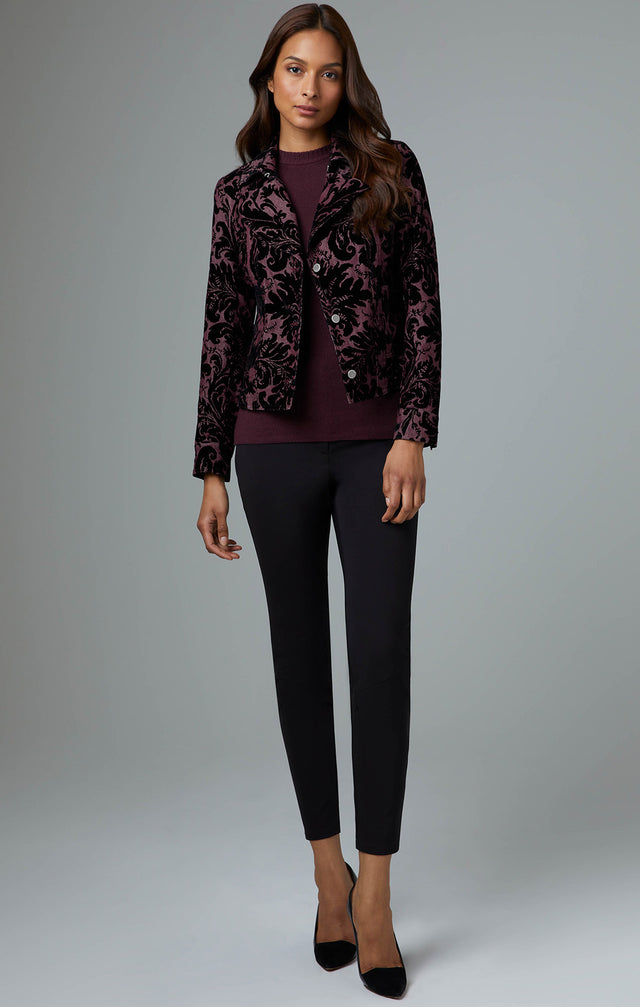 Poetic - Regency Jacket With Floral Flocking - Lookbook Image