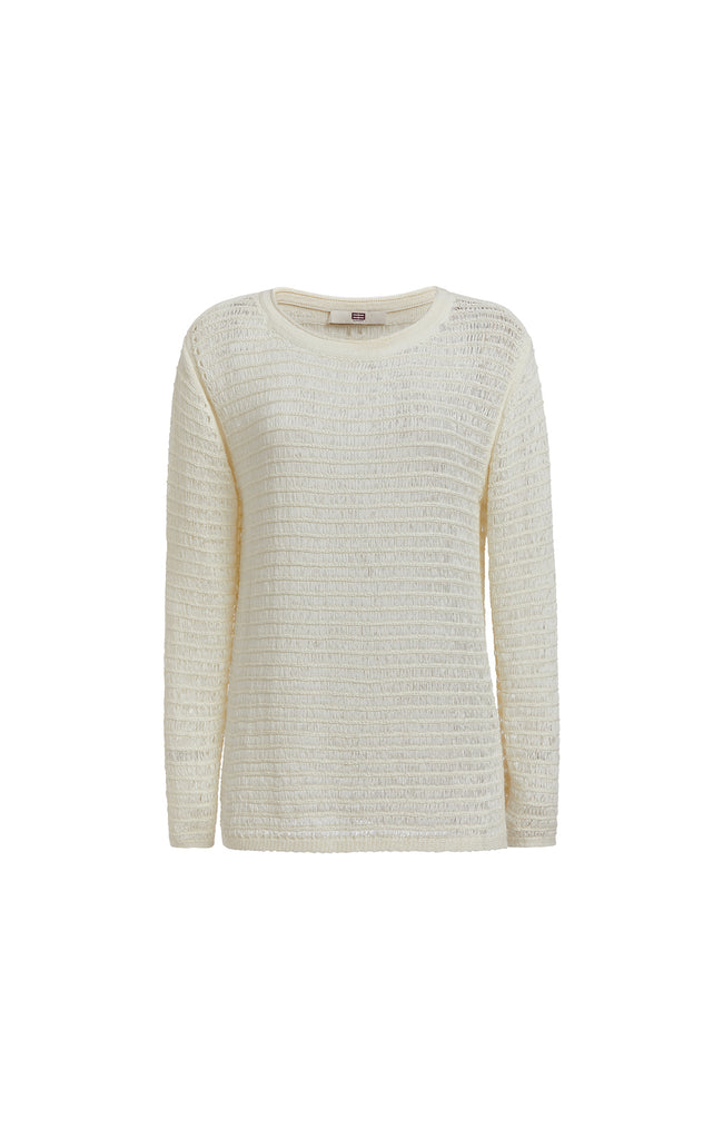 Buy Breezy Open-Knit Linen-Blend Sweater online - Etcetera