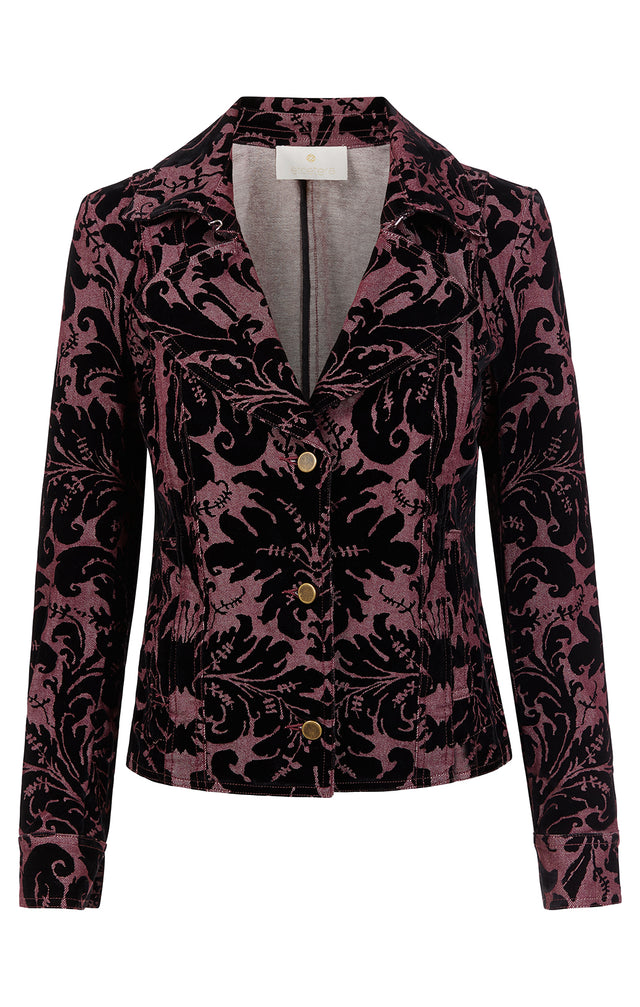 Poetic - Regency Jacket With Floral Flocking - Product Image