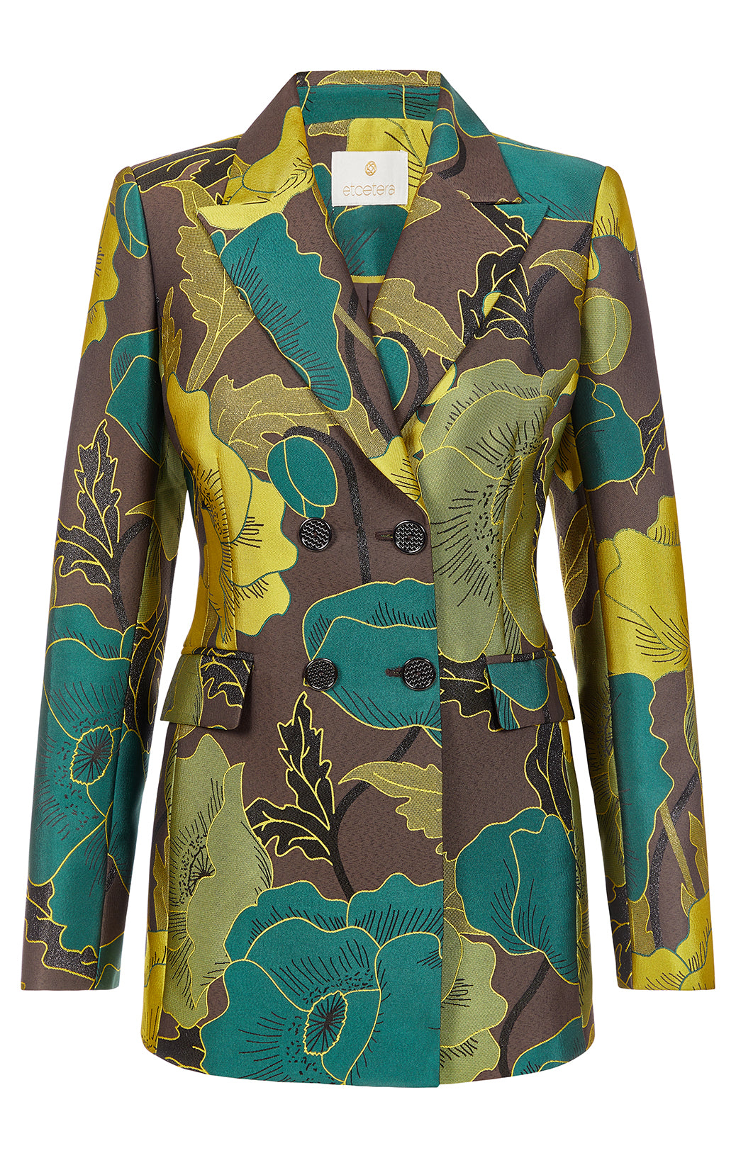 Novella - Floral Jacquard Blazer - Product Image