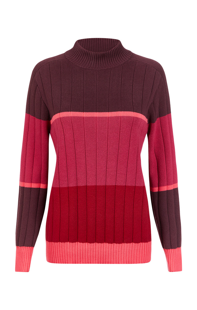 Ardent - Cashmere-Softened Colorblock Sweater - Product Image