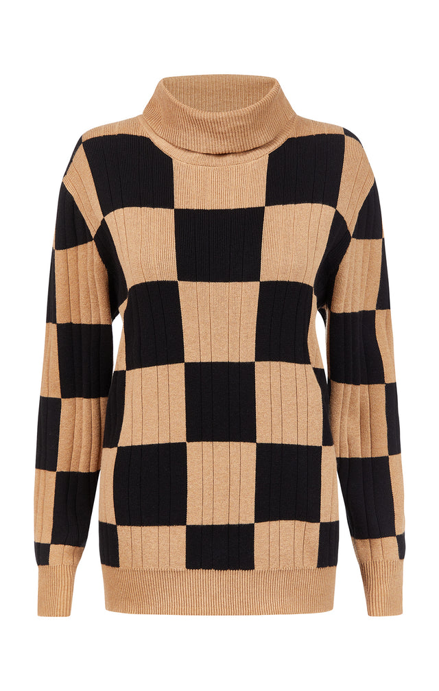 Best Play -  Cashmere-Softened Check Sweater - Product Image