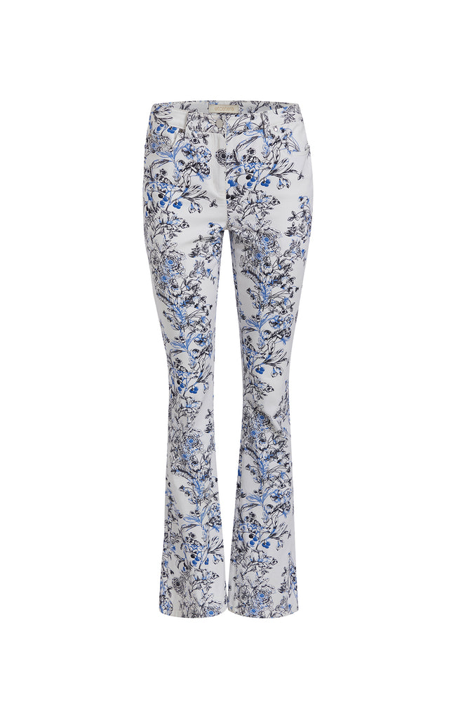 Buy Hesperides Rose-Print Stretch Cotton Jeans online - Etcetera