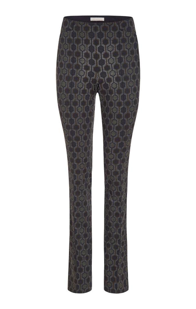 Component - Geometric Print Ponte Pants - Product Image