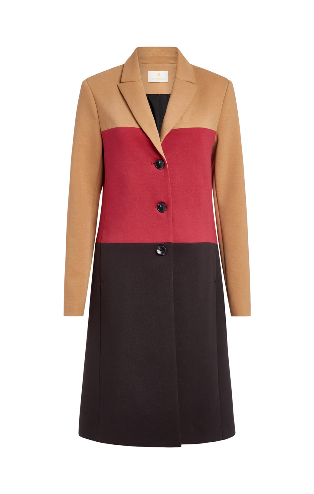 Daring - Stretch Scuba Twill Colorblock Coat - Product Image