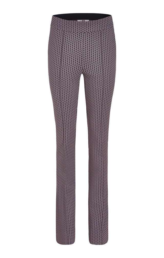 Decorated - Art Deco Pull-On Ponte Knit Pants - Product Image