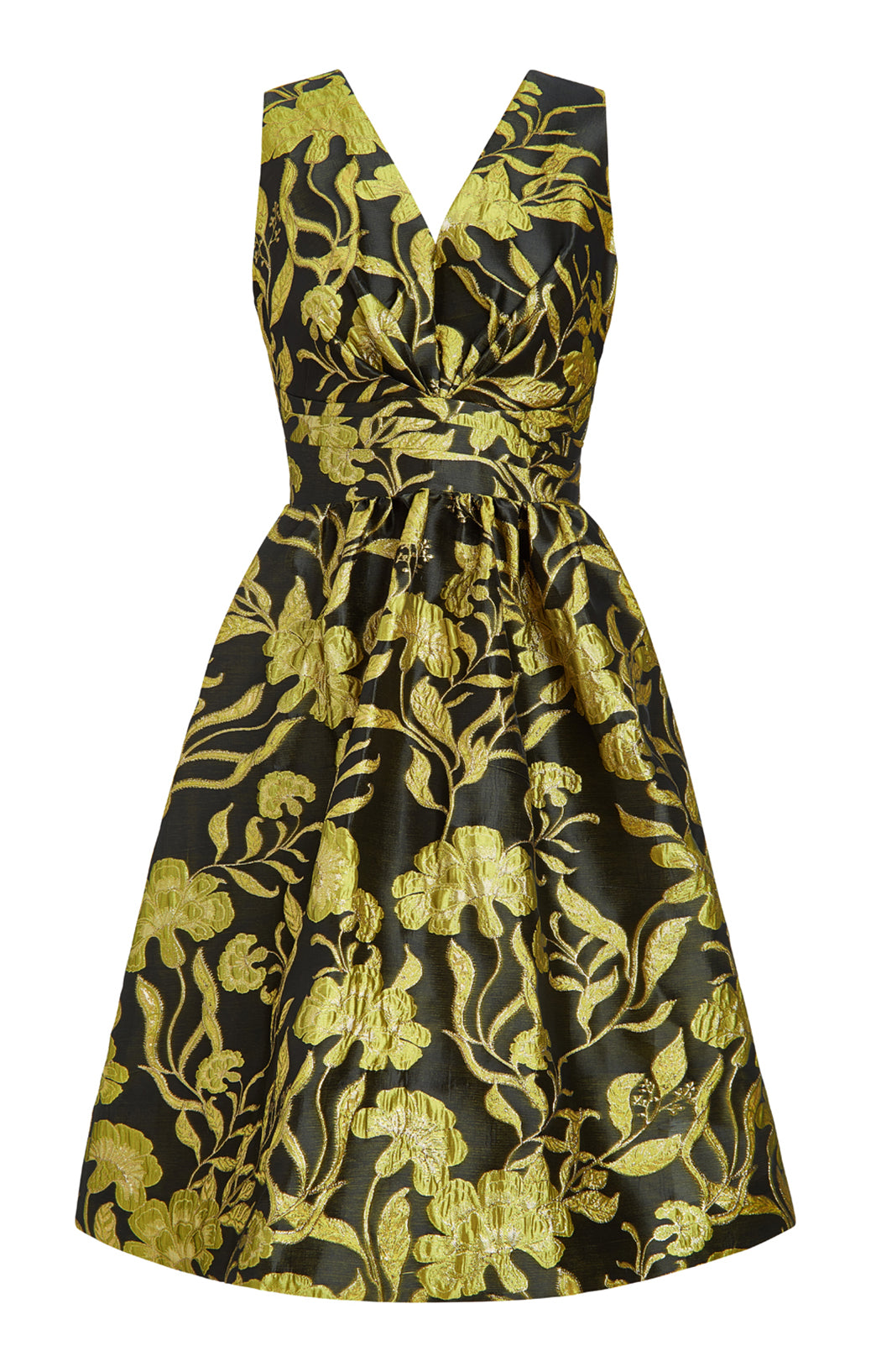 Flamboyant - Metallic Brocade Dress - Product Image