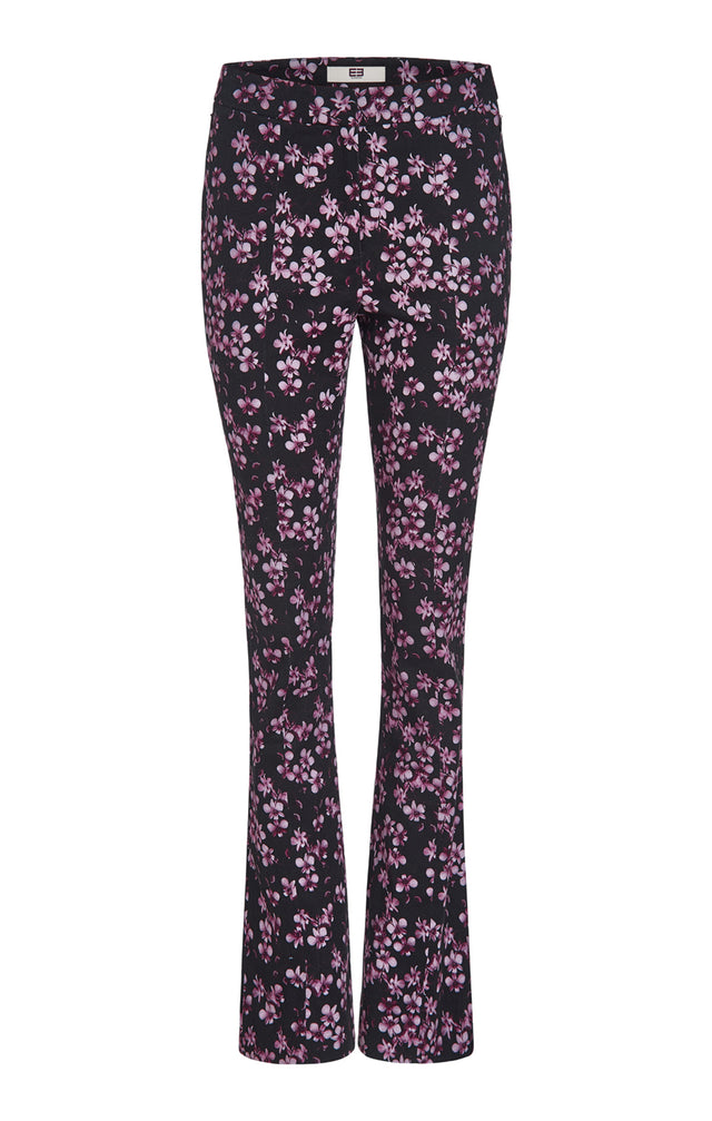 Odeon - Floral-Print Stretch Twill Pants - Product Image