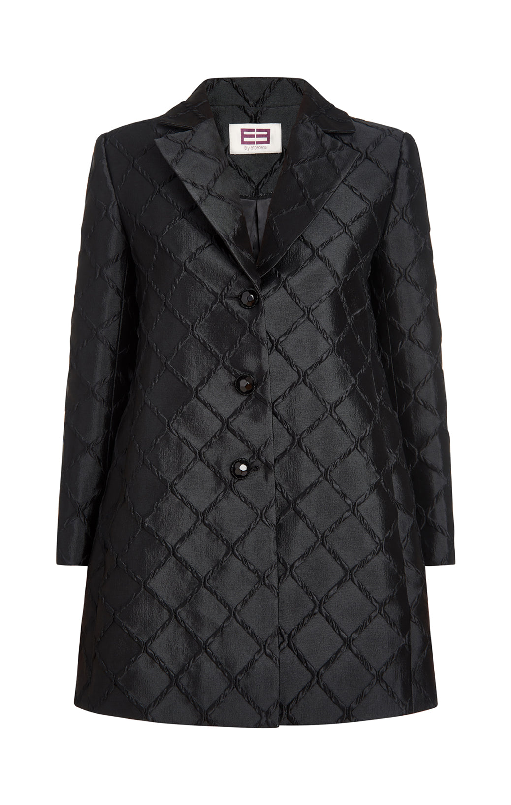 Quadrant - Diamond-Embossed Jacquard Coat - Product Image