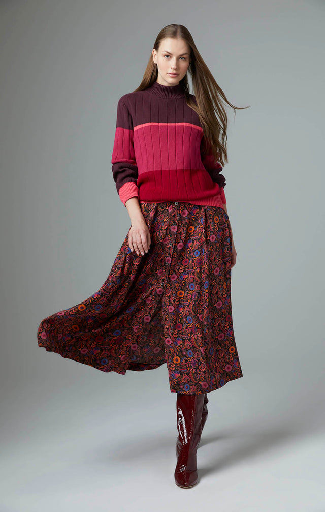 Lookbook image of a model wearing Ardent sweater.