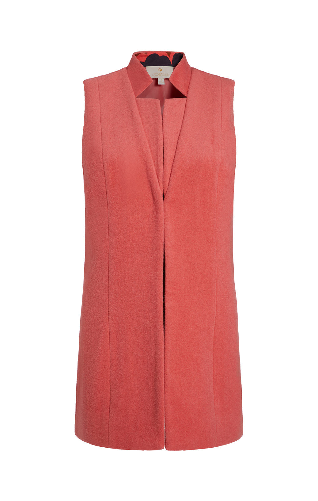 Buy Pink Opal Long Wool-Blend Vest online - Etcetera